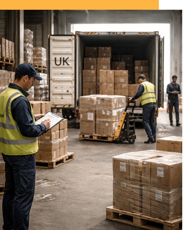 Доставка грузов из Великобритании с таможенным оформлением от 13306