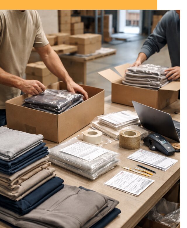 Перевозка одежды по миру от 7984 руб. с таможенным оформлением