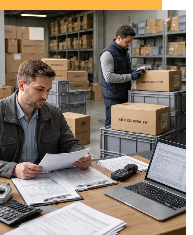 Таможенное оформление автозапчастей по выгодным тарифам от 9048